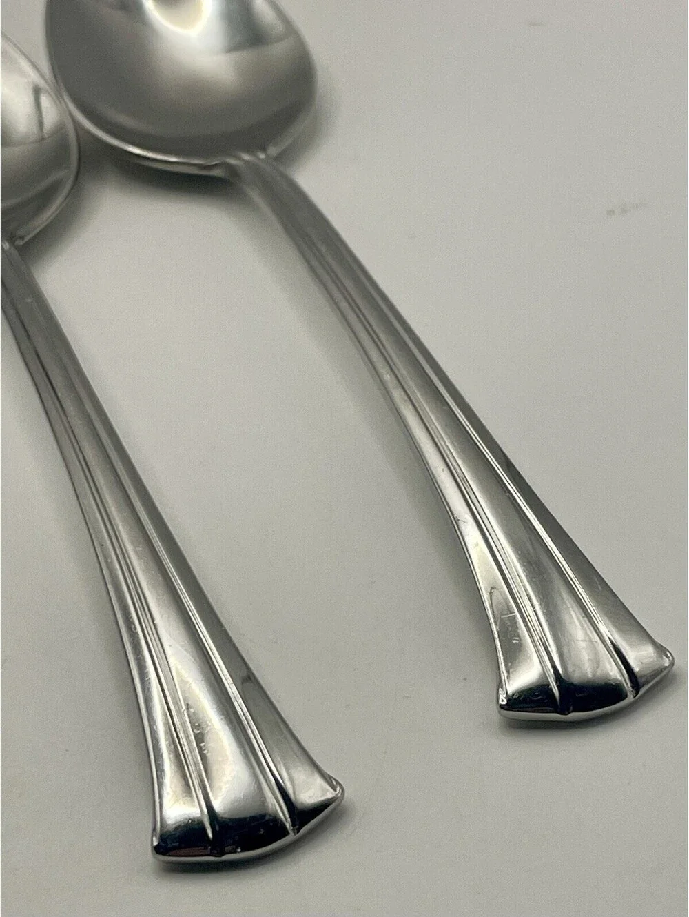 (2) Gorham TRILOGY Stainless 18/8 Teaspoon Lot ~ 6.25”